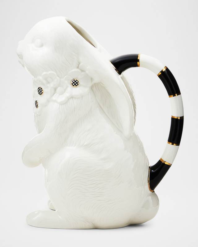 White Rabbit Ceramic Pitcher